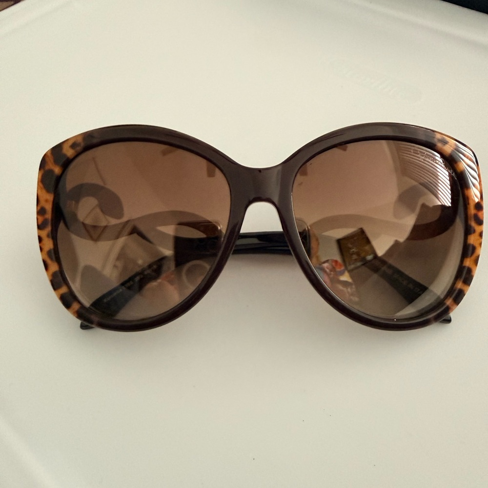 Roberto Cavalli Brown Leopard Sunglasses